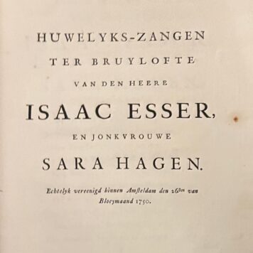 Isaac Esser Sara Hagen gemarmerd papier