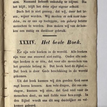 Schoolbook, 1857, Education | God Zorgt voor U. Leesboekje voor Jonge Kinderen. Dockum, A. Schaafsma, 1857, 46 pp.