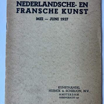 Tentoonstelling van Nederlandsche en Fransche kunst : mei-juni 1937