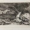 Christus en zijn apostelen in een storm op het meer van Galilea door Bagelaar