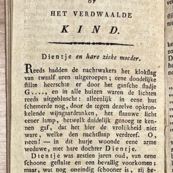 Schoolbook, 1822, Education | Lotje en Gustaaf; of de beide verlorene, maar toevallig teruggevondene kinderen (...) Te Z: Boemel, bij Johannes Noman, 1822, 67+(5)pp.