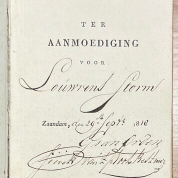 Children's Books, 1809, Prize book | Algemeene Geschiedenis ten gebruike voor de jeugd (...) Te Haarlem, bij François Bohn, 1804, 252 pp.