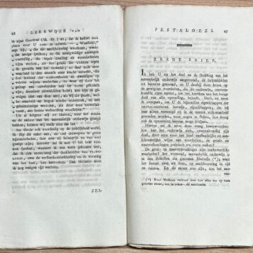Schoolbook, 1826, Mathematics | Pestalozzi's Leerwijze in de Kennis der Getallen. Te Leyden, bij D. du Mortier en Zoon, 1826, 182 pp. With fold-out tables.