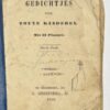Children's Books, 1858, Education | Gedichtjes voor Zoete Kinderen. Met 12 Plaatjes. Derde druk. Te Groningen, H. Geertsema Jr., 1858, 80 pp.