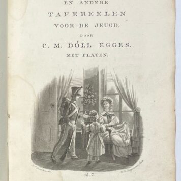 Children's Books, 1835, Literature | De Jonge Hollander, en andere tafereelen voor de jeugd. Amsterdam, Ten Brink en De Vries, 1835, 88 pp.