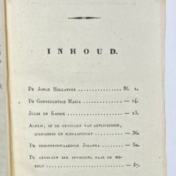 Children's Books, 1835, Literature | De Jonge Hollander, en andere tafereelen voor de jeugd. Amsterdam, Ten Brink en De Vries, 1835, 88 pp.