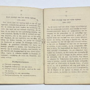 Schoolbook, 1866, Education | Leerboekje voor de Vaderlandsche Geschiedenis, ten gebruike der lagere scholen. 's Gravenhage, A. van Hoogstraten en Zoon, 186, 64 pp.