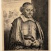 Joost van den Vondel door Jan Lievens (1607-1674) portretprent