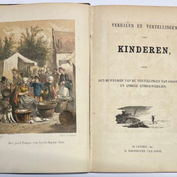 Children's book, [185-?], Education | Verhalen en Vertellingen voor Kinderen. Te Leyden, bij D. Noothoven van Goor, [18-?], 112 pp.