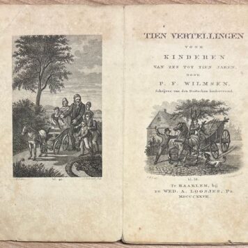 School book, 1827, Education | Tien Vertellingen voor Kinderen van zes tot tien jaren. Haarlem, De Wed. A. Loosjes, Pz., 1827, 84 pp.