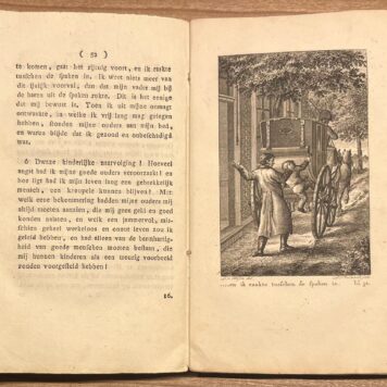 First Edition School book, 1821, Translation | Voorvallen en Merkwaardigheden uit het leven van den Kleinen Andries. Uit het Hoogduitsch. van J. A. C. Löhr. Met Platen. Amsterdam, Gerrit Portielje, 1821, 183 pp.