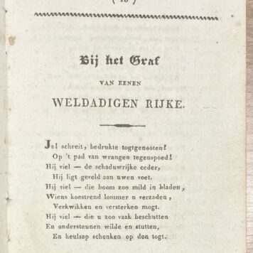 School book, [ca. 1825], Children's Literature | Napoleon en de pachter. De angstvolle nacht. Het spook(...) en mengelingen, in proza en poëzij. Amsterdam, Van Arum, [ca. 1825], 154 pp.