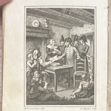 School book, [ca. 1825], Children's Literature | Napoleon en de pachter. De angstvolle nacht. Het spook(...) en mengelingen, in proza en poëzij. Amsterdam, Van Arum, [ca. 1825], 154 pp.