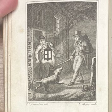 School book, [ca. 1825], Children's Literature | Napoleon en de pachter. De angstvolle nacht. Het spook(...) en mengelingen, in proza en poëzij. Amsterdam, Van Arum, [ca. 1825], 154 pp.