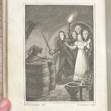 School book, [ca. 1825], Children's Literature | Napoleon en de pachter. De angstvolle nacht. Het spook(...) en mengelingen, in proza en poëzij. Amsterdam, Van Arum, [ca. 1825], 154 pp.
