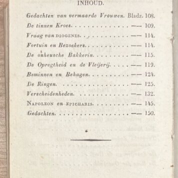School book, [ca. 1825], Children's Literature | Napoleon en de pachter. De angstvolle nacht. Het spook(...) en mengelingen, in proza en poëzij. Amsterdam, Van Arum, [ca. 1825], 154 pp.