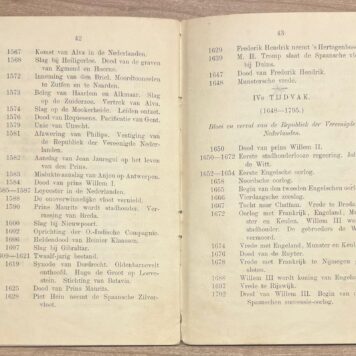 School book, 1889, Dutch History | Schets van de Geschiedenis des Vaderlands. Een leerboekje voor de volksschool, door H. J. Kruyder. (...) derde druk. Te Zwolle, bij De Ervan J.J. Tijl, 1889, 45 pp.