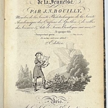 School book, 1817, French | Les Encouragemens de la Jeunesse, par J. N. Bouilly (...) Paris, A la Librairie d'Education d'Alexis Eymery, 1817, 345 pp.