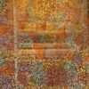 Handmade decorated paper binding with flowers branches and grapes 1785