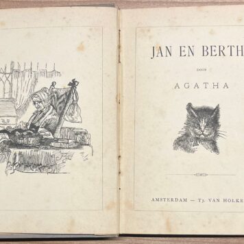 Schoolbook, [1909], Children's literature | Jan en Bertha door Agatha. Amsterdam, Tj. van Holkema, [1909], 116 pp.