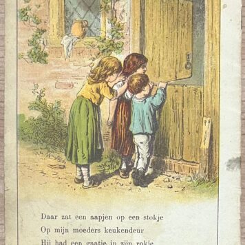 Schoolbook, [189-?], Children's literature | Tiereliere let let let ; met 8 gekleurde plaatjes, Amsterdam, J. Vlieger, (16)pp.