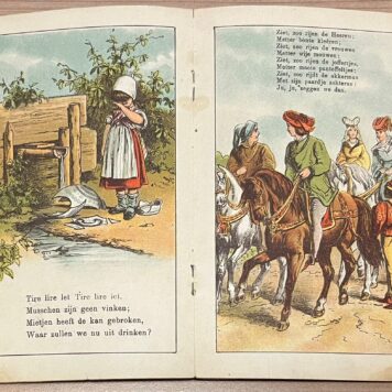 Schoolbook, [189-?], Children's literature | Tiereliere let let let ; met 8 gekleurde plaatjes, Amsterdam, J. Vlieger, (16)pp.