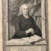Portret van predikant Rutgerus Perizonius Antieke prent