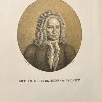 Portrait of mathematician and scientist Gottfried Wilhelm Leibniz, Leibnitz