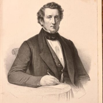 Portret van onbekende door J.D. Steuerwald gelithografeerd naar H.A. de Bloeme