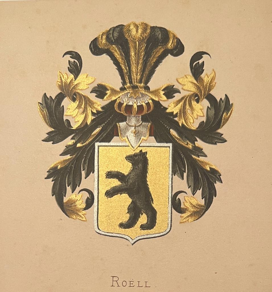 [Roell family crest]. - Wapenkaart/Coat of Arms: Roll, 1 p.