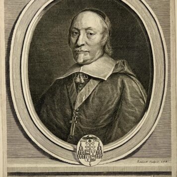 Portrait print of Pierre de Marca by Edelinck