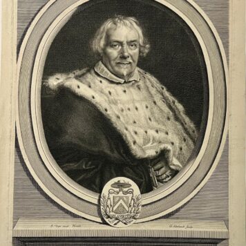 Portrait of Remi du Laury by Edelinck