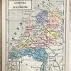 Atlas, [s.a.], Netherlands | Zak-Atlas van het Koningrijk der Nederlanden en het Groothertogdom Luxemburg, in dertien kaarten. Ontworpen, geteekend en op steen gegraveerd door J. Jaeger, Gouda, G.B. van Goor, 13 maps.
