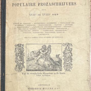 Catalogue, 1893, Dutch Literature | Nederlandsche letterkunde. Populaire Prozaschrijvers der XVIIe en XVIIIe Eeuw. Amsterdam, Frederik Muller & Cie., 1893, 148pp.