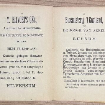 Travel guide, [1875], Hiking | Wandelgids in de omstreken Naarden, Bussum, Laren, Hilversum, Baarn en Soest. Amsterdam, G.L. Funke, 1875, 48 pp.
