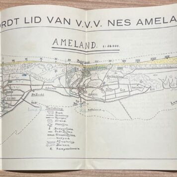 Tourism, 1933, Ameland | Noordzeebad Ameland (Nes), V.V.V. Nes, [s.l.], 1933, 28pp + foldable map