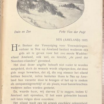 Tourism, 1933, Ameland | Noordzeebad Ameland (Nes), V.V.V. Nes, [s.l.], 1933, 28pp + foldable map