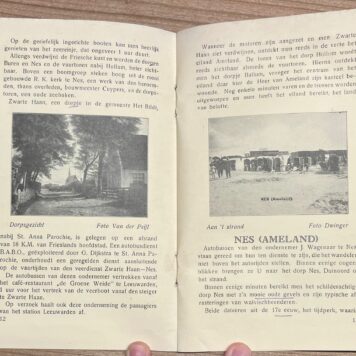 Tourism, 1933, Ameland | Noordzeebad Ameland (Nes), V.V.V. Nes, [s.l.], 1933, 28pp + foldable map