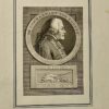 Antique portrait print of Joachim Maurits von Kropff. Bogerts