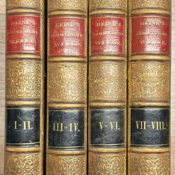 4 volumes, [s.a.], German | Heinrich Heine's Sämmtliche Gedichte. Tiel, H.C.A. Campagne, [s.a.], 4 vols.