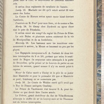 Printed publication, 1881, Huygens | Journaal van Constantijn Huygens, den zoon, gedurende de veldtochten der jaren 1673, 1675, 1677 en 1678, Utrecht, Kemink en Zoon, 1881, 276 +(2) pp.