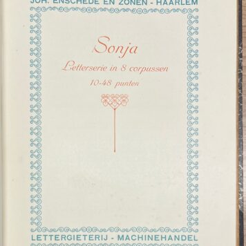 Typography, [1923-1927], Trade Catalogues bound in 2 volumes | Letterproef van Machinehandel en Lettergieterij Joh. Enschedé en zonen, Haarlem, [1923-1927], multiple issues in two bindings.