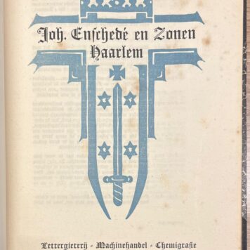 Typography, [1923-1927], Trade Catalogues bound in 2 volumes | Letterproef van Machinehandel en Lettergieterij Joh. Enschedé en zonen, Haarlem, [1923-1927], multiple issues in two bindings.