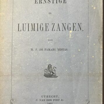 Ernstige en luimige zangen door H.J. De Famars Testas