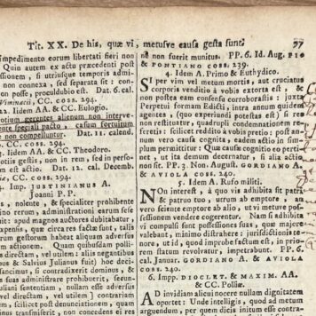 Law, 1700, Legal system | Corporis Iuris Civilis, tomus secundus, (...) Amstelaedami, Ex Typographia P. & I Blaeu, Prostant apud Waesbergios, Boom, à Someren, & Goethals, 1700, 820 pp.