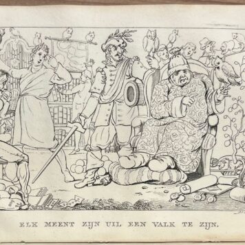 Proverbs, 1831, Dutch Sayings | Verzameling van eenige, hier te lande gebruikelijke, Spreekwoorden; op eene vrolijke, onderhoudende en gemeenzame wijze verklaard en opgehelderd, door A. Fokke Simonsz. met Caricatuurplaten. Tweede druk. Amsterdam, Ten Brink & De Vries, 1831, 257 pp.