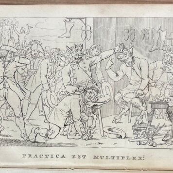 Proverbs, 1831, Dutch Sayings | Verzameling van eenige, hier te lande gebruikelijke, Spreekwoorden; op eene vrolijke, onderhoudende en gemeenzame wijze verklaard en opgehelderd, door A. Fokke Simonsz. met Caricatuurplaten. Tweede druk. Amsterdam, Ten Brink & De Vries, 1831, 257 pp.
