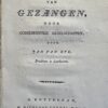 Tweede proeve van gezangen voor godsdienstige gezelschappen door Jan van Eyk