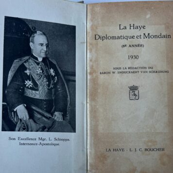 La Haye diplomatique et mondain 1930 Het groene boekje