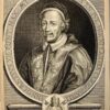 Antique engraving Pope Innocentius XII Thomassin
